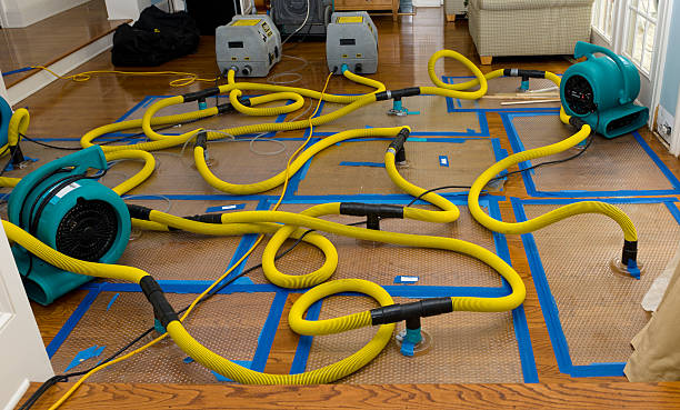 Professional Storm Water Damage Restoration technician working in Four Oaks, NC